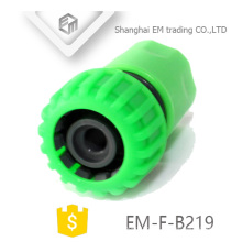 EM-F-B219 conector de mangueira de plástico verde para jardim